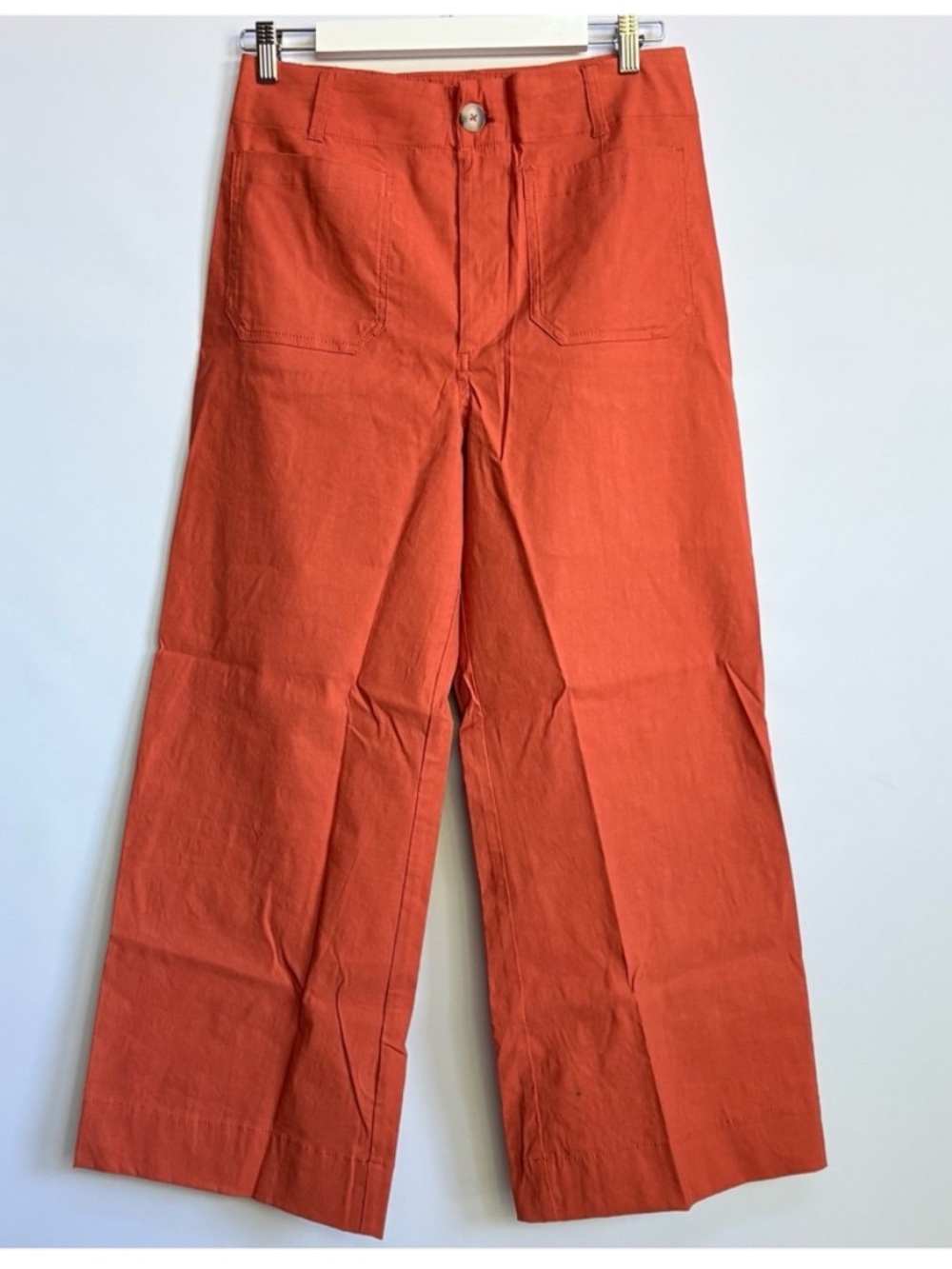NWT Anthropologie Maeve The Colette Magic Fabric Crop Wide-Leg Pants, size 31